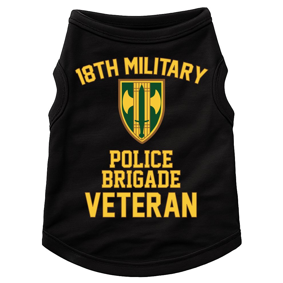 18th Military Police Brigade Veteran Military Father Day Gift Doggie Tank