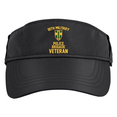 18th Military Police Brigade Veteran Military Father Day Gift Adult Drive Performance Visor