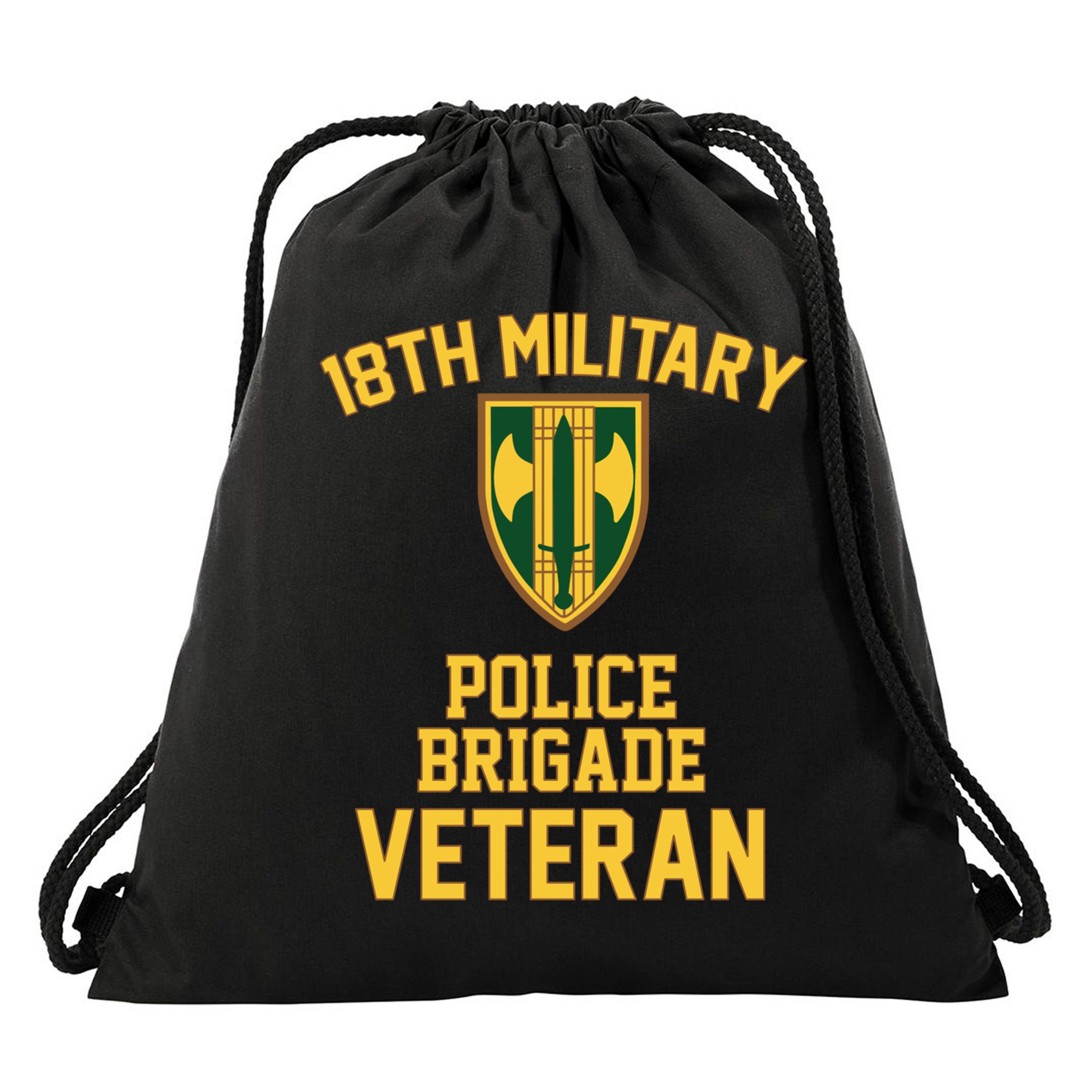 18th Military Police Brigade Veteran Military Father Day Gift Drawstring Bag
