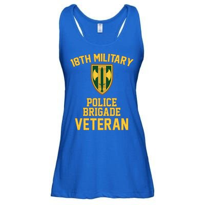 18th Military Police Brigade Veteran Military Father Day Gift Ladies Essential Flowy Tank