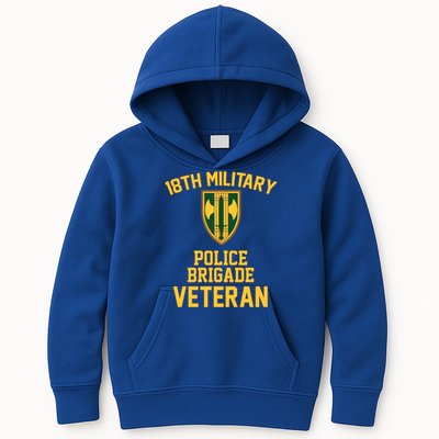 18th Military Police Brigade Veteran Military Father Day Gift Kids Hoodie