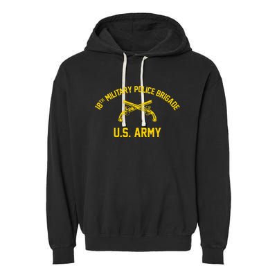 18th Military Police Brigade Garment-Dyed Fleece Hoodie