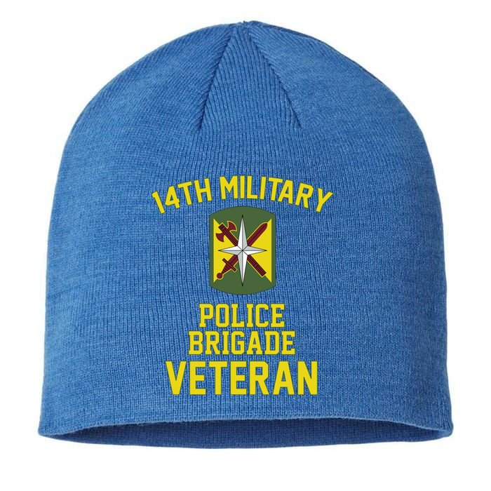 14th Military Police Brigade Veteran Military Father Day Gift Sustainable Beanie