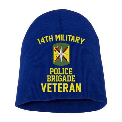 14th Military Police Brigade Veteran Military Father Day Gift Short Acrylic Beanie