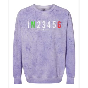 1N23456 Motorcycle Shift Biker Funny Motorcycle Biker Colorblast Crewneck Sweatshirt