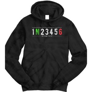 1N23456 Motorcycle Shift Biker Funny Motorcycle Biker Tie Dye Hoodie