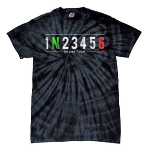 1N23456 Motorcycle Shift Biker Funny Motorcycle Biker Tie-Dye T-Shirt