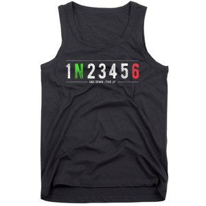 1N23456 Motorcycle Shift Biker Funny Motorcycle Biker Tank Top