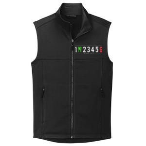 1N23456 Motorcycle Shift Biker Funny Motorcycle Biker Collective Smooth Fleece Vest