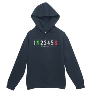 1N23456 Motorcycle Shift Biker Funny Motorcycle Biker Urban Pullover Hoodie