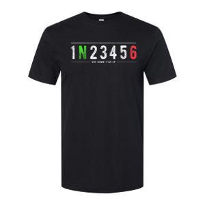 1N23456 Motorcycle Shift Biker Funny Motorcycle Biker Softstyle CVC T-Shirt