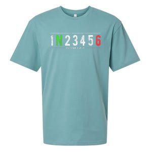 1N23456 Motorcycle Shift Biker Funny Motorcycle Biker Sueded Cloud Jersey T-Shirt