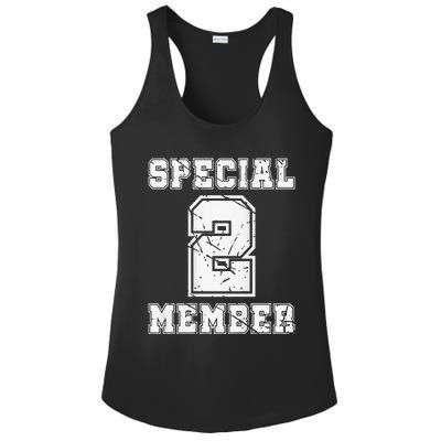 1 Number 2 Birthday Varsity Sports Numbered Backprint Ladies PosiCharge Competitor Racerback Tank