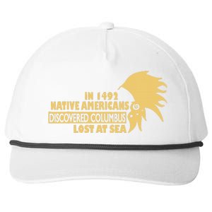 1942 Native Americans Discovered Columbus Indigenous People Snapback Five-Panel Rope Hat