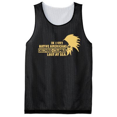 1942 Native Americans Discovered Columbus Indigenous People Mesh Reversible Basketball Jersey Tank