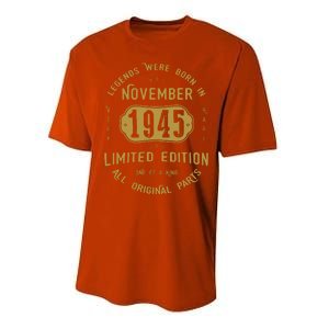 1945 November Birthday 1945 November Limited Edition Performance Sprint T-Shirt