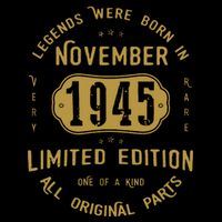 1945 November Birthday 1945 November Limited Edition City Backpack