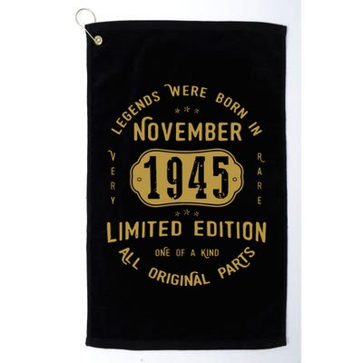 1945 November Birthday 1945 November Limited Edition Golf Towel