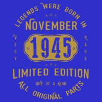 1945 November Birthday 1945 November Limited Edition 16 in Basic Backpack