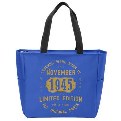 1945 November Birthday 1945 November Limited Edition Zip Tote Bag