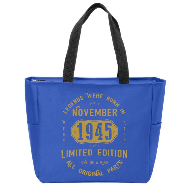 1945 November Birthday 1945 November Limited Edition Zip Tote Bag
