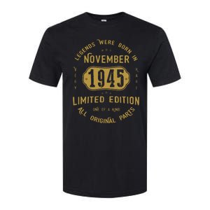 1945 November Birthday 1945 November Limited Edition Softstyle CVC T-Shirt