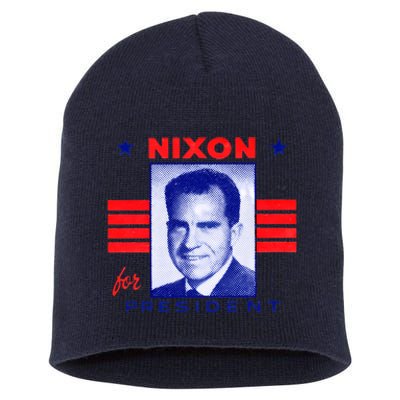 1960 Nixon For President Short Acrylic Beanie