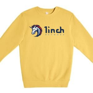 1Inch Network Logo, Decentralized Exchange DEX, 1Inch Crypto Premium Crewneck Sweatshirt