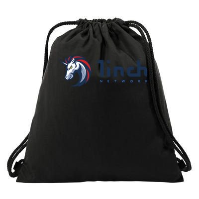 1Inch Network Logo, Decentralized Exchange DEX, 1Inch Crypto Drawstring Bag