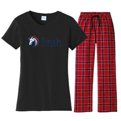 1Inch Network Logo, Decentralized Exchange DEX, 1Inch Crypto Women's Flannel Pajama Set