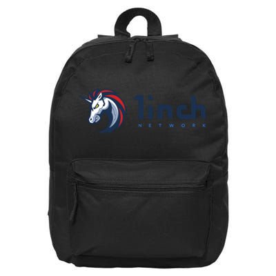 1Inch Network Logo, Decentralized Exchange DEX, 1Inch Crypto 16 in Basic Backpack