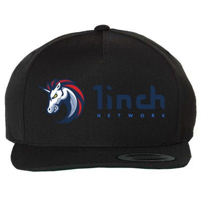 1Inch Network Logo, Decentralized Exchange DEX, 1Inch Crypto Wool Snapback Cap