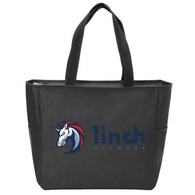 1Inch Network Logo, Decentralized Exchange DEX, 1Inch Crypto Zip Tote Bag