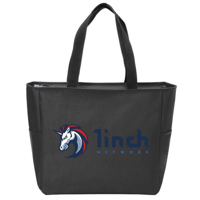 1Inch Network Logo, Decentralized Exchange DEX, 1Inch Crypto Zip Tote Bag