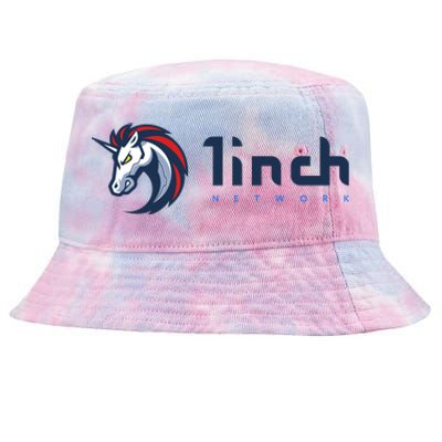 1Inch Network Logo, Decentralized Exchange DEX, 1Inch Crypto Tie-Dyed Bucket Hat