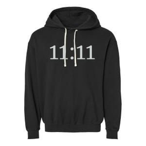 1111 Number Synchronicity Garment-Dyed Fleece Hoodie