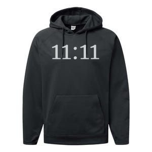 1111 Number Synchronicity Performance Fleece Hoodie