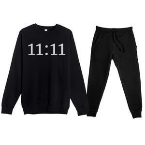 1111 Number Synchronicity Premium Crewneck Sweatsuit Set