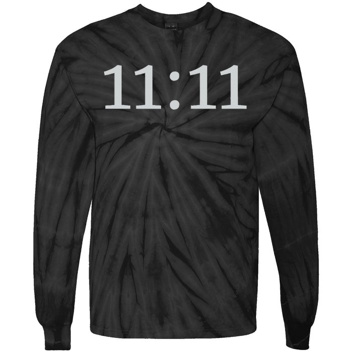 1111 Number Synchronicity Tie-Dye Long Sleeve Shirt