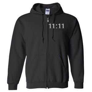 1111 Number Synchronicity Full Zip Hoodie