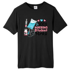 100 Nursing Student Tears Funny Student Nurse School Tall Fusion ChromaSoft Performance T-Shirt