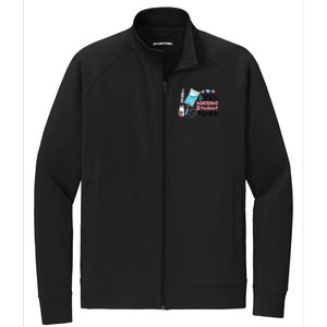 100 Nursing Student Tears Funny Student Nurse School Stretch Full-Zip Cadet Jacket