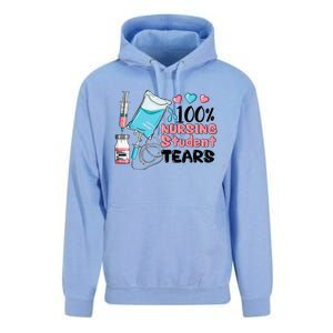 100 Nursing Student Tears Funny Student Nurse School Unisex Surf Hoodie