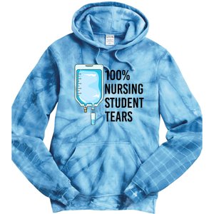 100% Nursing Student Tears Cool Gift Tie Dye Hoodie