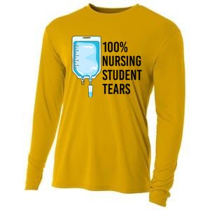 100% Nursing Student Tears Cool Gift Cooling Performance Long Sleeve Crew