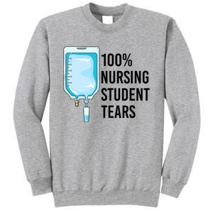 100% Nursing Student Tears Cool Gift Sweatshirt