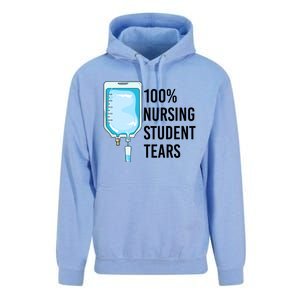 100% Nursing Student Tears Cool Gift Unisex Surf Hoodie