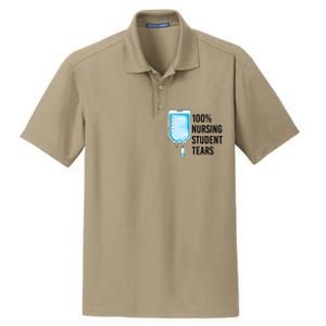 100% Nursing Student Tears Cool Gift Dry Zone Grid Polo