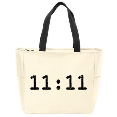 1111 Numerology Vintage Style Spiritual Awakening Zip Tote Bag