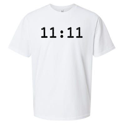 1111 Numerology Vintage Style Spiritual Awakening Sueded Cloud Jersey T-Shirt